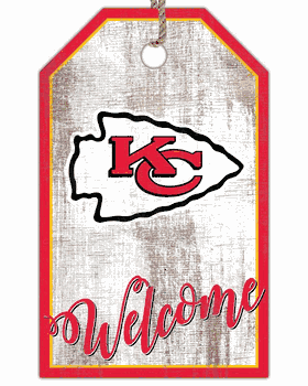 Kansas City Chiefs Welcome Team Tag 11x19 Sign