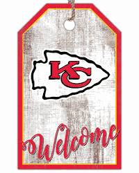 Kansas City Chiefs Welcome Team Tag 11x19 Sign