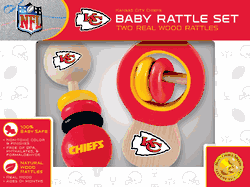 Kansas City Chiefs Wood Rattle Set