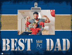 Kansas City Royals 10" x 8" Best Dad with Stripe Clip Frame