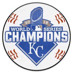 Kansas City Royals 2015 MLB World Series Champions Baseball Rug - 27in. Diameter