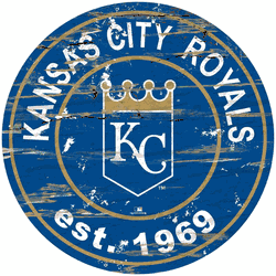 Kansas City Royals 24" Est. Date Round Sign