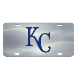 Kansas City Royals 3D Stainless Steel License Plate