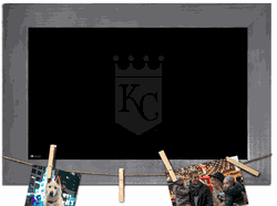 Kansas City Royals Blank Chalkboard with frame & clothespins 11x19 Sign