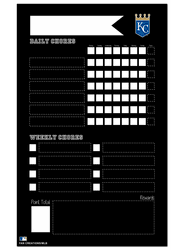 Kansas City Royals Chore Chalk Board 11x19 Sign