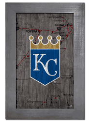Kansas City Royals City Map 11x19 Sign