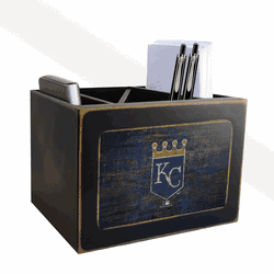 Kansas City Royals Distressed Desktop Organizer w/Team Color