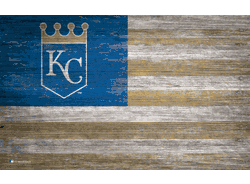 Kansas City Royals Distressed Flag 11x19