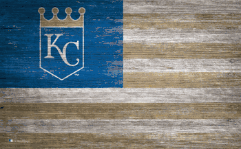 Kansas City Royals Distressed Flag 11x19
