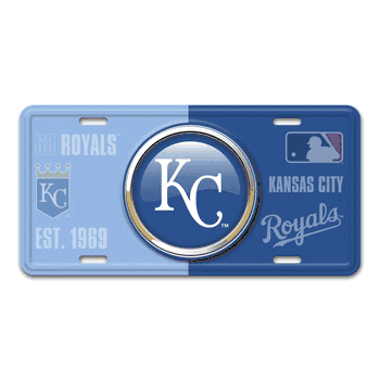 Kansas City Royals Embossed Metal License Plate