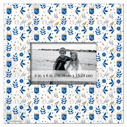 Kansas City Royals Floral Pattern 10x10 Frame