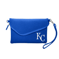 Kansas City Royals Fold Over Crossbody Pebble Royal