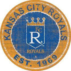 Kansas City Royals Heritage Logo Round Sign