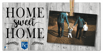 Kansas City Royals Home Sweet Home Clothespin 6x12