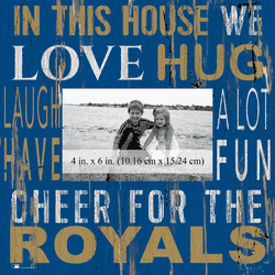 Kansas City Royals In this House 10x10 Frame