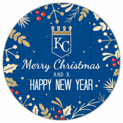Kansas City Royals Merry Christmas & New Year 12in Circle