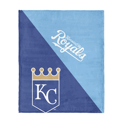 Kansas City Royals MLB Halftone Silk Touch Throw Blanket 46x60 inches