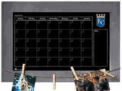 Kansas City Royals Monthly Chalkboard with frame & clothespins 11x19 Sign