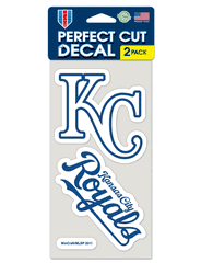Kansas City Royals Set of 2 Die Cut Decals