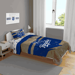 Kansas City Royals Slanted Stripe 4 PC Twin Bed in a Bag