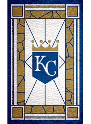 Kansas City Royals Stained Glass 11x19 Wood Sign