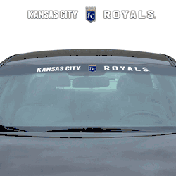 Kansas City Royals Sun Stripe Windshield Decal 3.25 in. x 34 in.