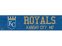 Kansas City Royals Team Name 6x24 Sign