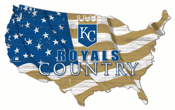 Kansas City Royals USA Shape Flag Cutout