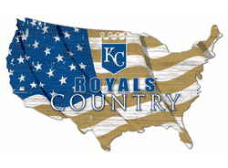 Kansas City Royals USA Shape Flag Cutout