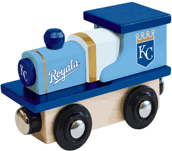 Kansas City Royals Wood Train Engine