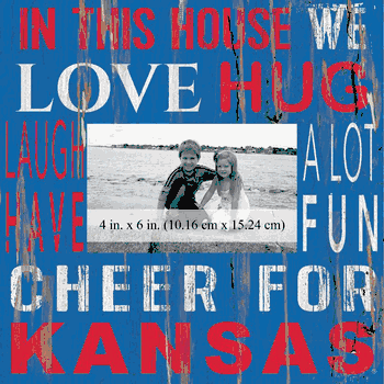 Kansas Jayhawks 10x10 In This House Frame