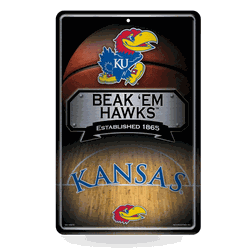 Kansas Jayhawks  11" x 17" Home Decor Sign