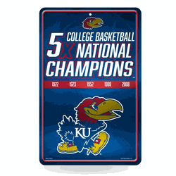 Kansas Jayhawks  11" x 17" Home Decor Sign