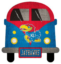 Kansas Jayhawks 12" Team Bus Sign