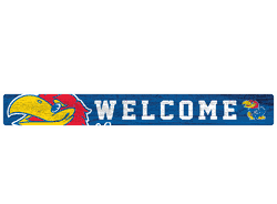 Kansas Jayhawks 16in. Welcome Strip