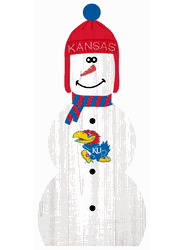 Kansas Jayhawks 31" Snowman Leaner