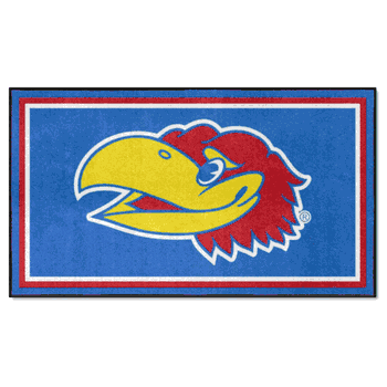Kansas Jayhawks 3ft. x 5ft. Plush Area Rug