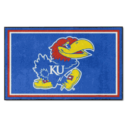 Kansas Jayhawks 4ft. x 6ft. Plush Area Rug