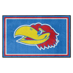 Kansas Jayhawks 4ft. x 6ft. Plush Area Rug