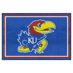 Kansas Jayhawks 5ft. x 8 ft. Plush Area Rug