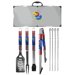 Kansas Jayhawks 8 pc Tailgater BBQ Set