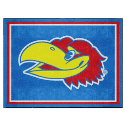 Kansas Jayhawks 8ft. x 10 ft. Plush Area Rug