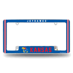Kansas Jayhawks Alternate Design All Over Chrome Frame