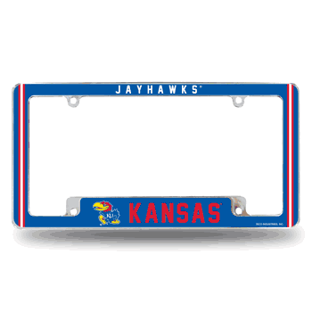 Kansas Jayhawks Alternate Design All Over Chrome Frame