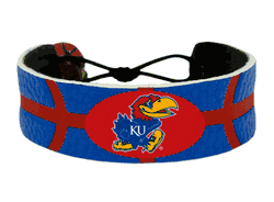 Kansas Jayhawks Bracelet Team Color Basketball CO