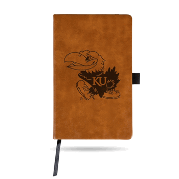 Kansas Jayhawks Brown - Primary Laser Engraved Small Notepad