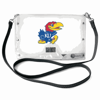 Kansas Jayhawks Clear Envelope Purse STRAP