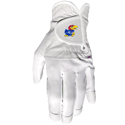 Kansas Jayhawks Cool mesh with cabretta leather - one size - mens left