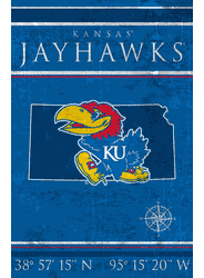 Kansas Jayhawks Coordinates 17x26