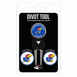 Kansas Jayhawks Divot Tool Pack - Signature tool w/ 3 markers